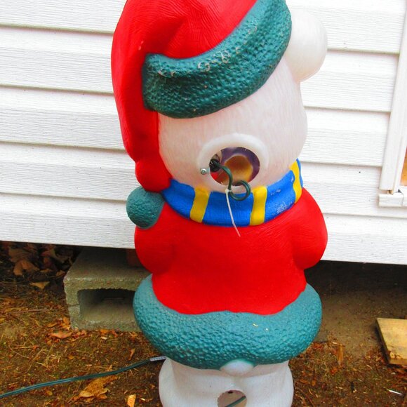 Christmas Bear 1996 TPI with Light 30" High BLOW MOLD - Picture 4 of 6